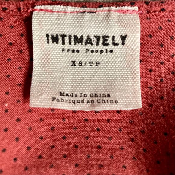 Free People Intimately Tunic top trapeze Dress voile & lace polka dot swing tank - Picture 7 of 9